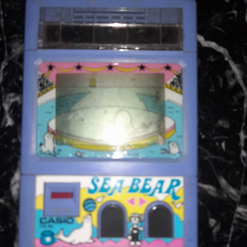 CASIO CG-40 Sea Bear - ELECTRONIC HANDHELD GAME RARE VINTAGE For Parts Only